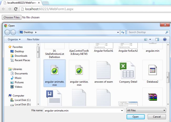 file upload using angularJS